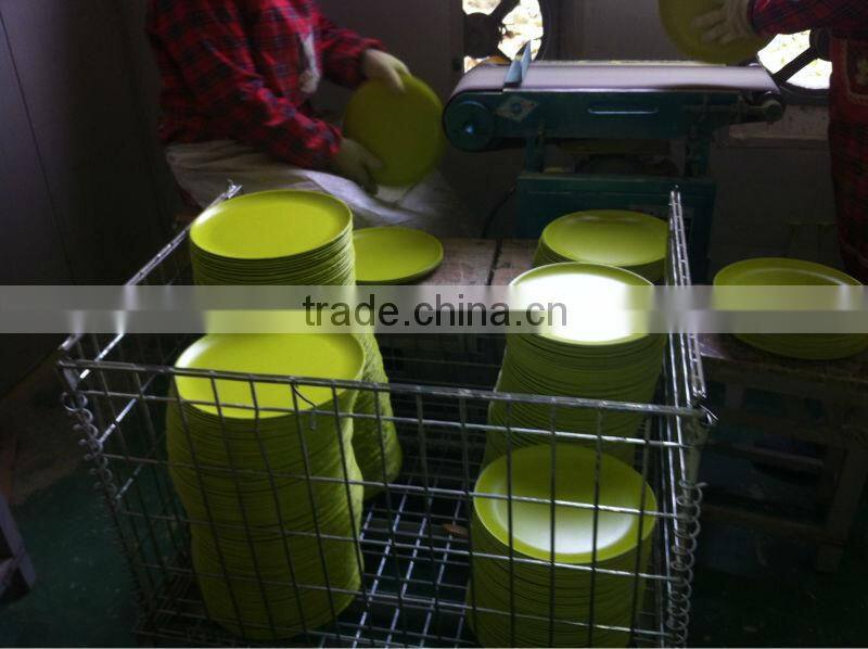 2015 hot selling natural melamine dinner set bamboo fibre kids dinner set