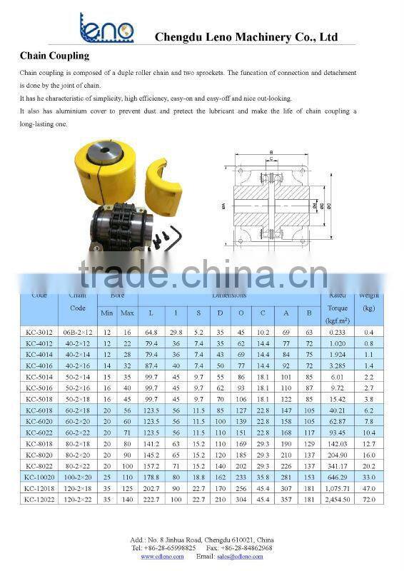 Mechanical Transmission Products Chain Coupling