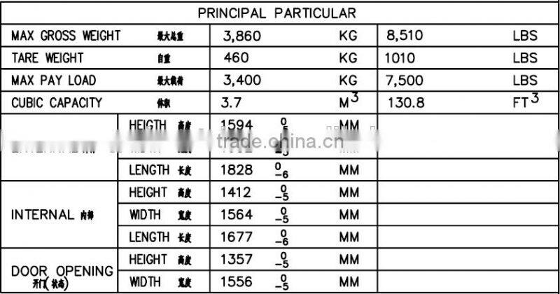 Custom 6ft Mini Metal Container