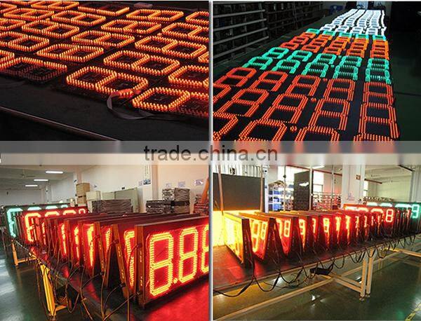 Professional LED gas price display maker programmable LED Gas Price Signs