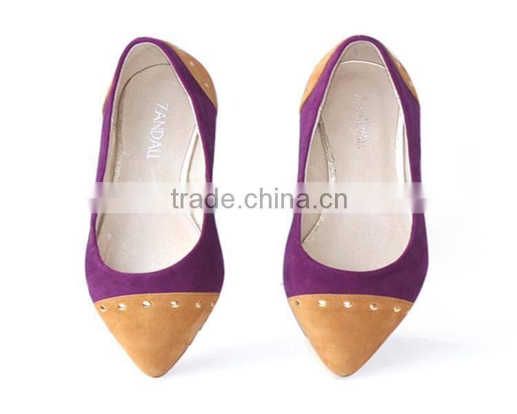 Hot selling flat shoes women 2015 pump shoes women 2016 with low price XT-DA0958