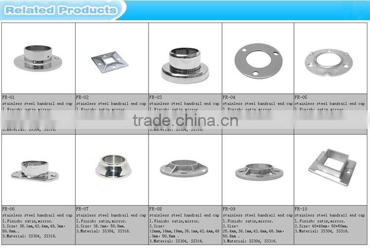 schedule 40 stainless steel flange railing square base pipe flange