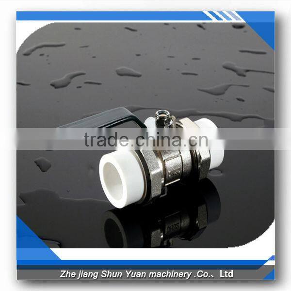 factory PPR PB double union brass ball valve brass valve Copper ball valve for ppr pipe and hose
