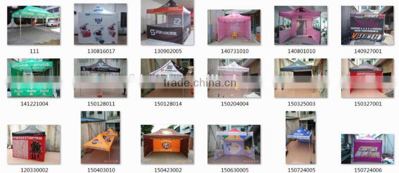custom adveritising promotion printed tent, dye sublimation print advertising tent folding tent with 3 walls