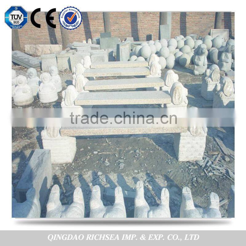 Garden stone tables and chair