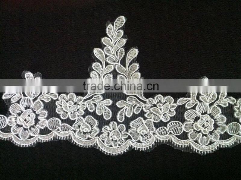 Lady Bridal Suits Use For Evening Long Dresses Lace Trim