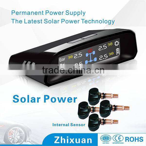 Solar energy chargeable tpms for car tire pressure monitor system