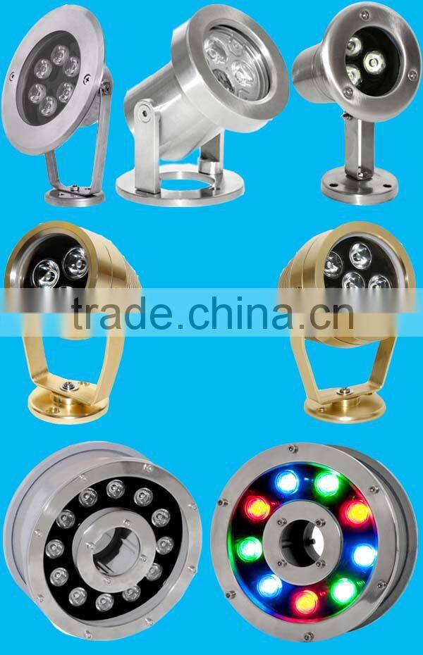 12W IP68 LED underwater fountain lights