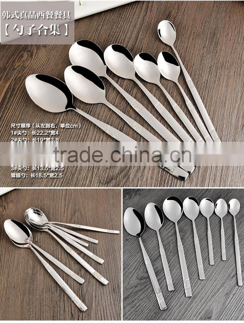 Korean stainless steel steak knife with high mirror polish and low price