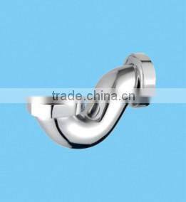 solid brass L-tube siphon trap for classic free standing baths