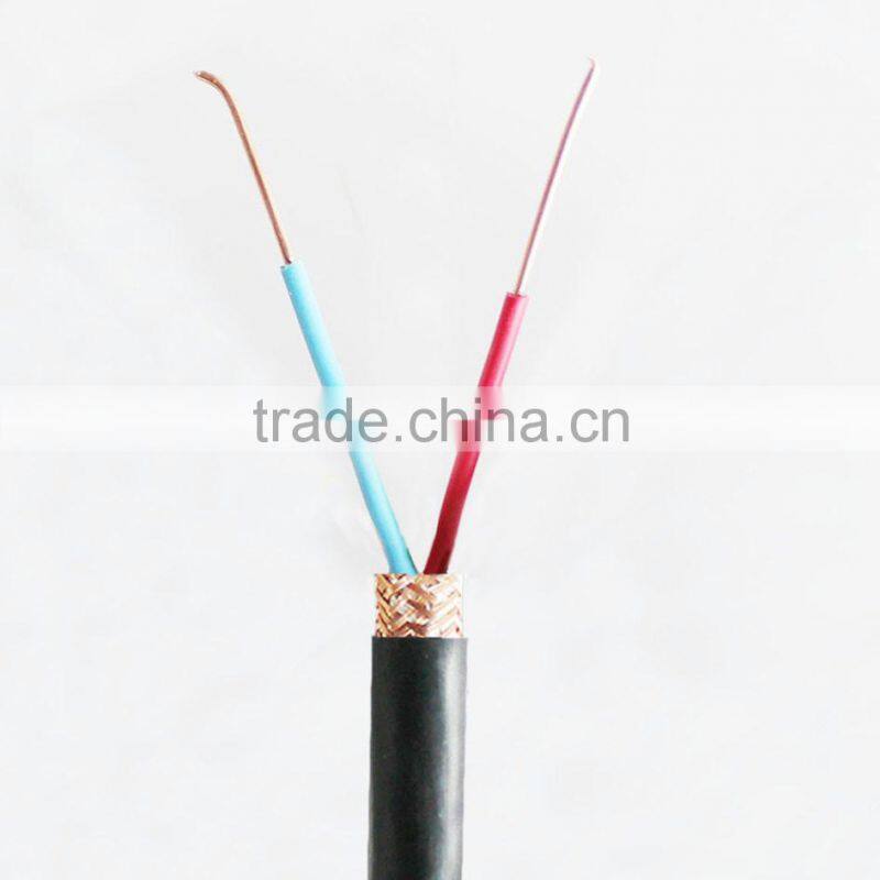 flexible control cable copper conductor braiding shielded cable