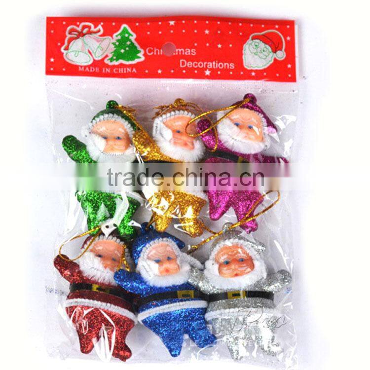 Partypro 2015 New Product Christmas Toy Funny Small Flannel Santa Claus
