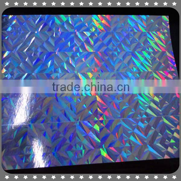 colored holographic laser wrapping/printing paper