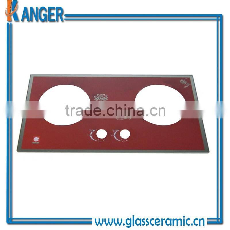 high temp resistant gas stove tempered glass cover