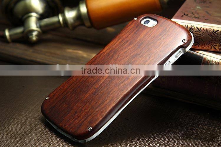 Full bamboo wood luxury high quality phone case ,100% real wood for iphone 6 case ,for iphone 6 carbonized bamboo case