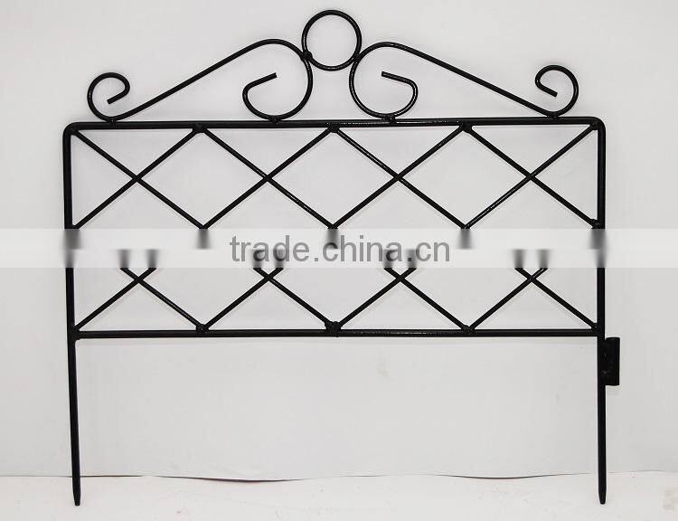 metal garden fence