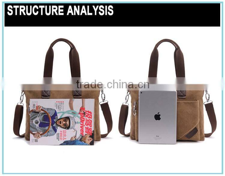 winter leisure fashion canvas handbag for men