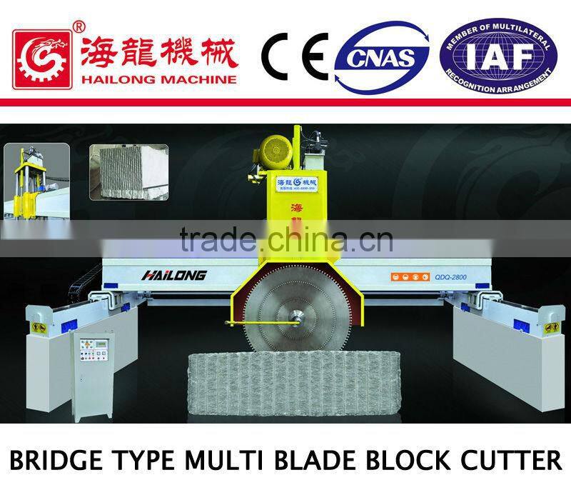 Bridge multi blade granite cutting machine marble tile cutting machine stone cutting machine