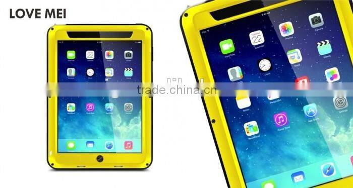 LOVE MEI Powerful AL metal phone cases for ipad mini case, Shockproof Waterproof Rugged Gorilla 6 colors optional
