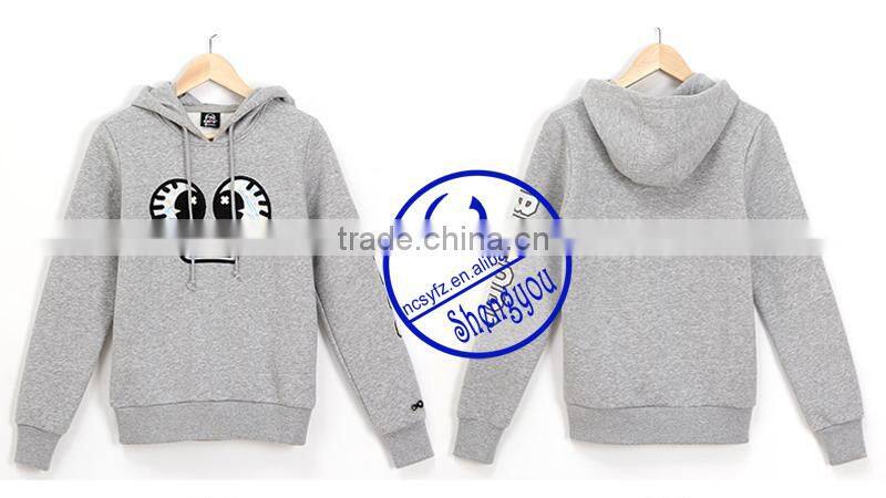 Custom 65 cotton 35 polyester hoodie with embroidered