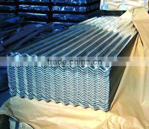 Hot dip galvanized corrugated steel sheet