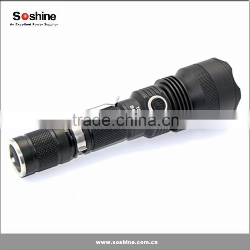 Original Soshine TC6CS LED 960 lumens 18650 rechargeable Tactical led Flashlight torch