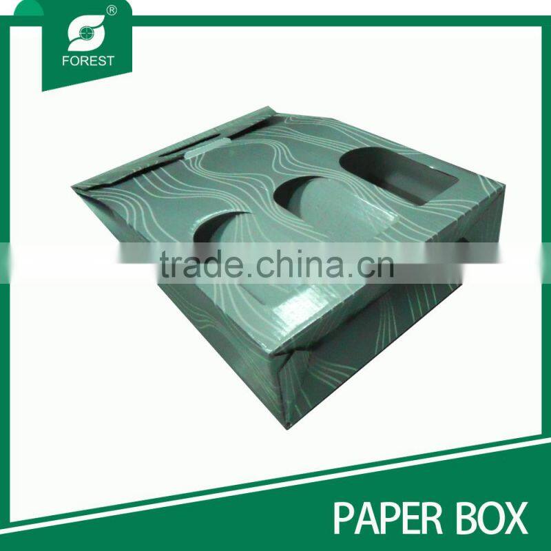 SILVER COLOR CORRUGATED RED WINE BOTTLE PACKAGING BOX