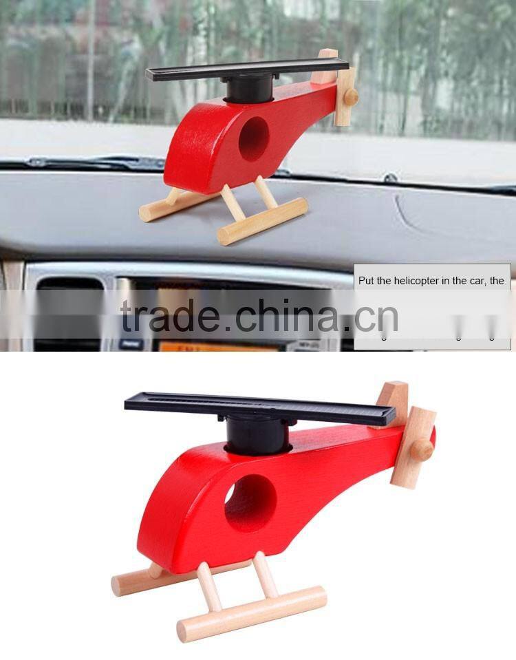 wooden solar energy powered Helicopter educational kit