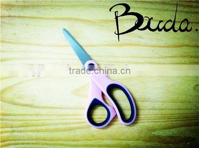 5" Stationery stainless steel school scissors with ruler blade BD-S1649