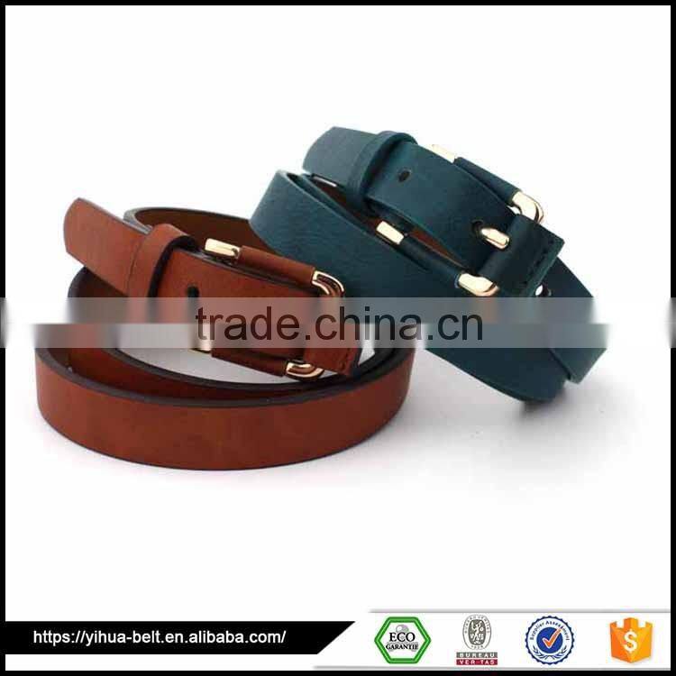 Top style manufacturers cheap pu thin belt for women
