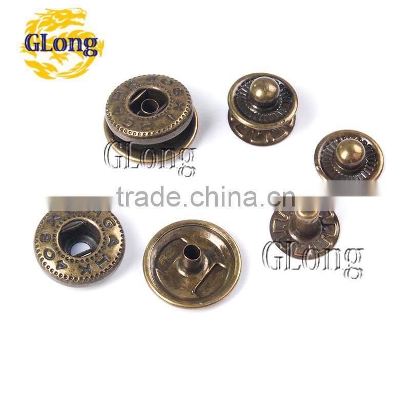 Metal Press Studs Sewing Button Snap Fasteners Sewing Leather Craft Clothes Bags #GZ153-15