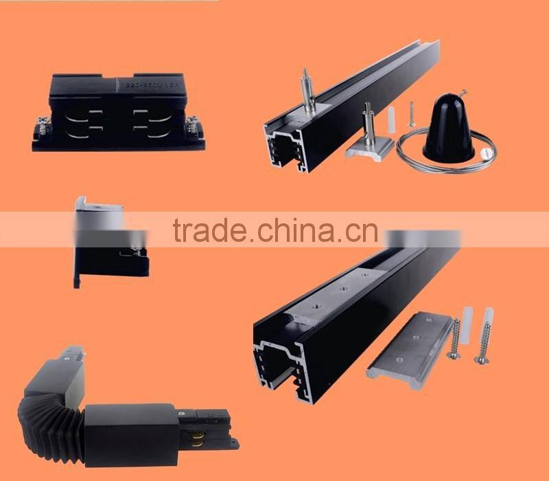 square 3 phase 4 wires track light accessories flexible connector