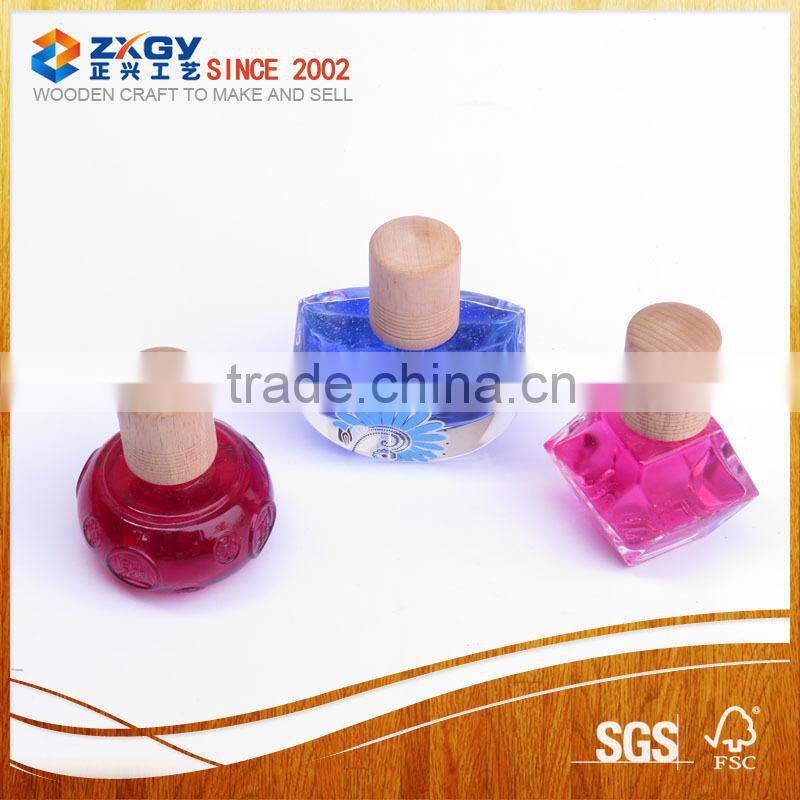 home storage airtight wooden lid glass canister