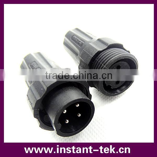 INST M22D IP68 4pin metal waterproof connector