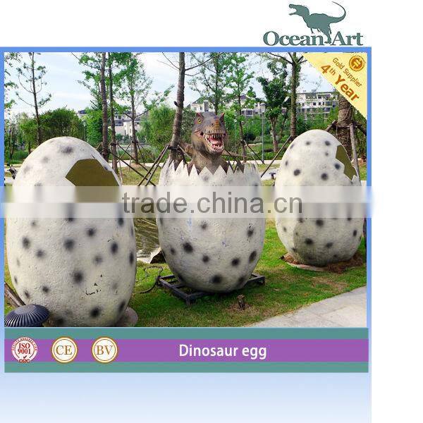 Hatched Dinosaur Emulational Glass Fibre Dinosaur Egg