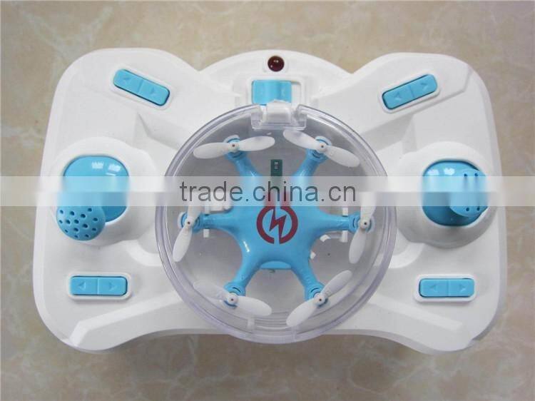 2016 newest green / blue 2.4GHz 360 degree rotation mini rc hexacopter hovering nano hexa drone toys for kids