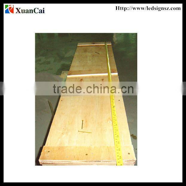 Outdoor double sides Red color RF wireless communication P10-16x96R LED advertising screen price