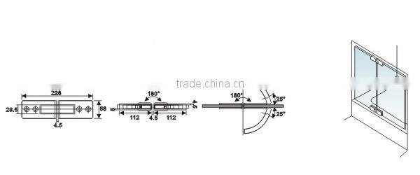 Stainless Steel Glass Door Clamp