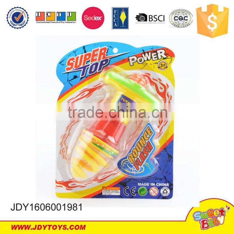 Cool kid toy wind up toys spinning top for kids play with flashing lights