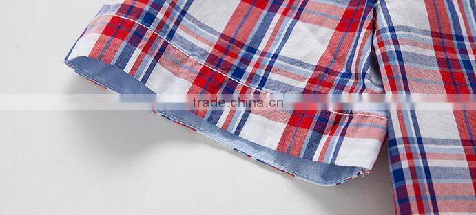 High quality men shirts pattern cotton plaids poplin men designer check latest new model shirts