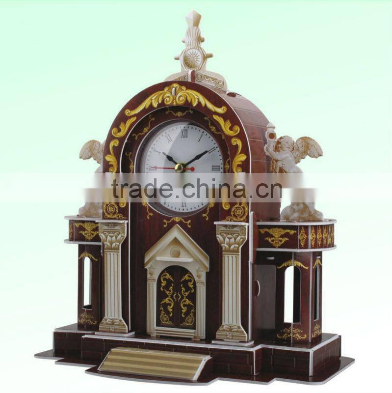 2013 hotsale ship alarm clock 3d puzzle games/children
