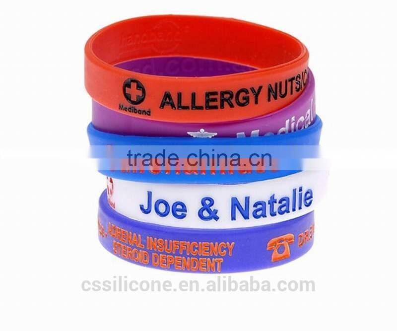 Hot selling custom silicone bracelets custom silicone wristbands personalized bracelets popular gifts