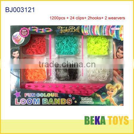 Hot rainbowe rubber band bracelet/diy crazy loom bands