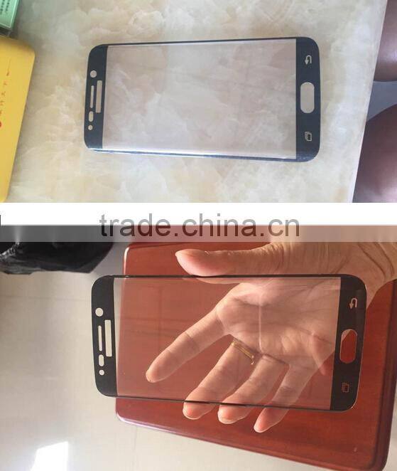 wholesales tempered glass screen protector full curved cover film for samsung s6 edge s6