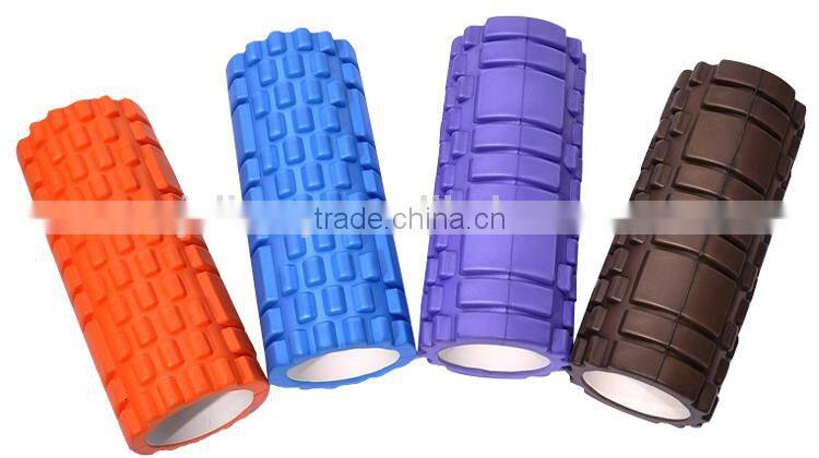 High Density EVA Plastic Massage Hollow Grid Foam Roller