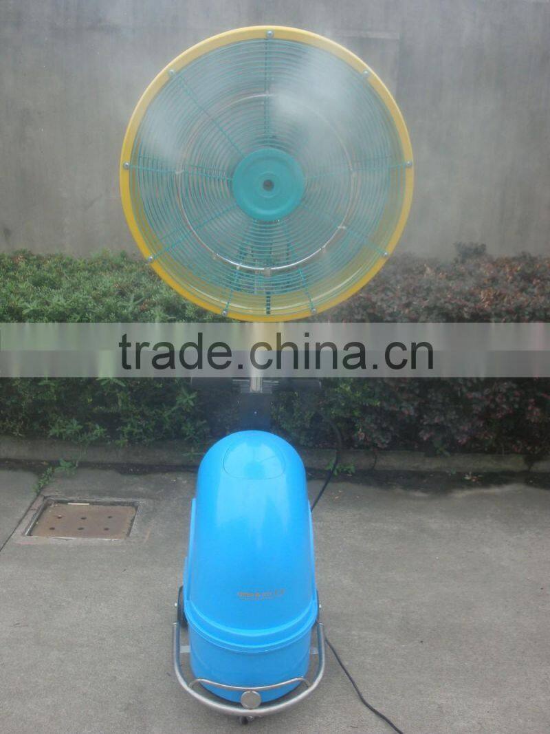 stand fan with water mist standing fan