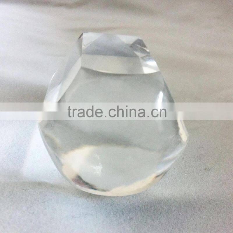 Round Bottom Clear Quartz Point Customized