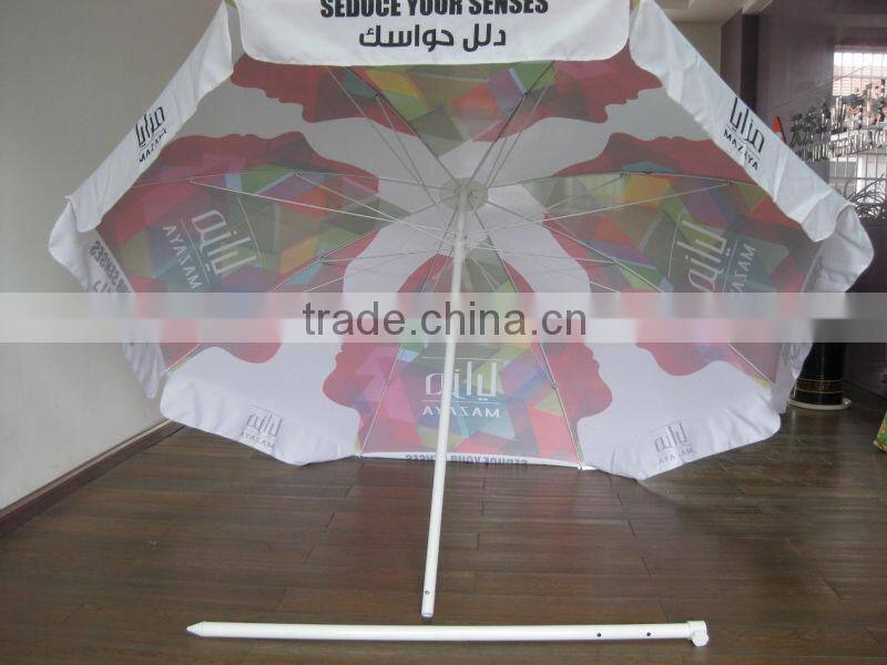 140g polyester beach umbrella,China umbrella manufacturer beach umbrella,Beach umbrella for promotion