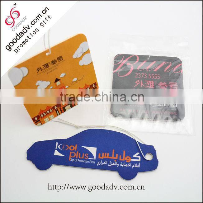 Factory Supply Eco-friendly Custom Car Air Freshener