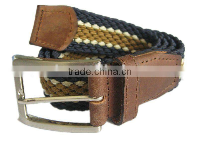 Newest Mens Fabric Woven Stretch Webbing Belt Hot